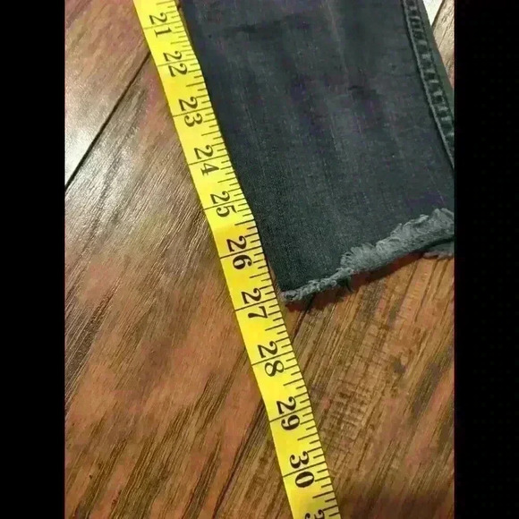 Madewell 10” High Rise Skinny Jeans Black Size 25 Ankle Stretch Denim - Picture 9 of 9